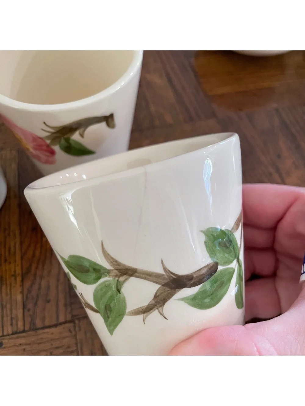 Franciscan Desert Rose ceramic tumbler cups set of 5